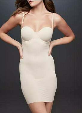36B Maidenform Endlessly Smooth Built-In-Bra Slip w/ Cool Comfort DM1007